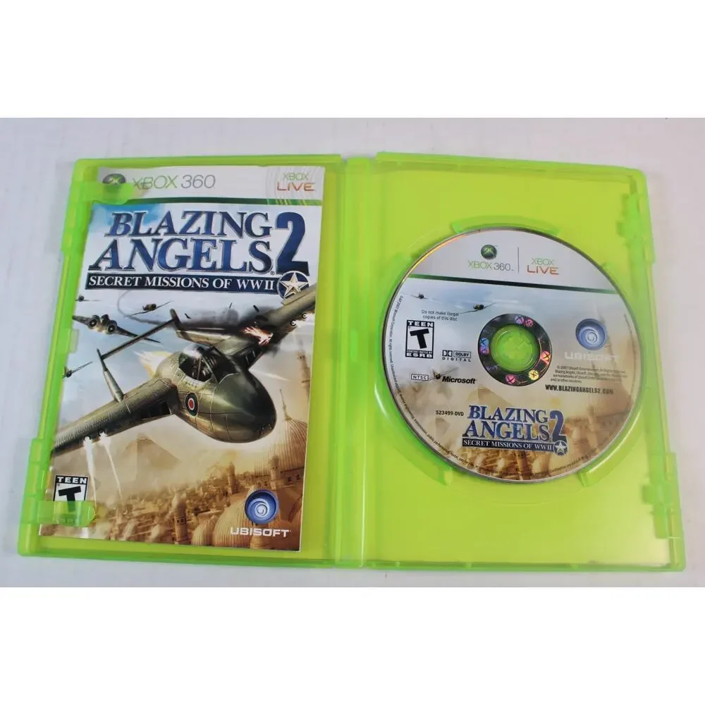 Blazing Angels 2: Secret Missions of WWII (Microsoft Xbox 360, 2007) Complete
